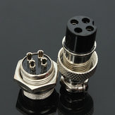 5 stuks GX16-4 4-Pins 16mm Aviatie stekker mannelijke en vrouwelijke paneel metaalen connector