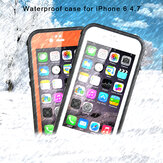 ELEGIANT لجهاز iPhone 6 بحجم 4.7 بوصة، حافظة مقاومة للماء، واقية شفافة تعمل باللمس وتحمي بشكل كامل