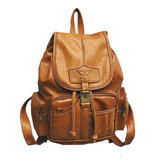 PU Leather Backpack Travel Camping Drawstring Bag School Bag Shoulder Pack Handbag