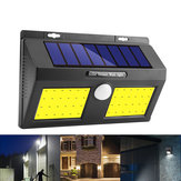 100 COB LED Ηλιακή ενέργεια Φως τοίχου PIR Αισθητήρας κίνησης Κήπος Ασφαλής αποκλειστικά εξωτερικού χώρου