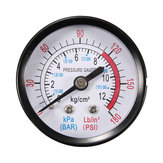 Bar Air Pressure Gauge 13mm 1/4 BSP Thread 0-180 PSI 0-12 Manometer Double Scale For Air Compressor