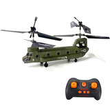 SYMA S026H 2.4G 3CH Dwupłatowe Helikopter Zdalnie Sterowany Symulacja Stałej Wysokości Model Wojskowy Transport RC Helikopter