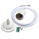 E27 White Ceiling Pendant Bulb Lamp Holder Socket Light Fitting Hanging Fixture AC110-240V