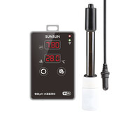 Aquário Digital LCD PH Medidor de Temperatura Tester Piscina Fish Tank Detector De Temperatura Da Água Termômetro Termômetro Wifi Conexão