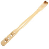 2 em 1 Bamboo Back Itching Scratcher Tools Full Body Rolete Massagem Varanda