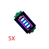 لوحة عرض مؤشر البطارية لتخزين الطاقة بقوة 7.4 فولت Li-po مكونة من 5 قطع