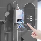 MROSAA Chauffe-eau électrique instantané sans réservoir 4500W avec écran tactile HD pour système de douche pour salle de bain et cuisine