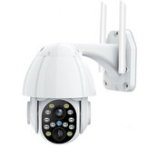 HD 1080P Dual-Lens PTZ Wifi камера На открытом воздухе Автоматическое слежение за облаком CCTV Домашняя безопасность IP камера 2MP 4X Zoom Скорость звука Dome к