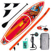 [EU Közvetlen] FunWater Felfújható álló szörfdeszka Kiegészítőkkel, állítható pálca, pumpa, ISUP utazótáska, póráz, vízálló táska, felnőtt paddle board SUPFR01A