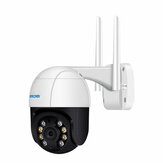 Caméra IP Wi-Fi étanche ESCAM QF218 1080P Pan/Tilt avec détection d'humanoïdes AI, stockage cloud et audio bidirectionnel.