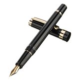 Luxury Wingsung 698 Piston Fountain Pen 0.5mm Softer Nib Unique Writing Ink Pens Supplies