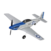 TOP RC HOBBY Mini P51D 450mm Wingspan 2.4GHz 4CH EPP 6-Axis Gyro One-Key U-Turn Aerobatic Scaled Warbird RC Airplane RTF With Two Batteries For Beginner