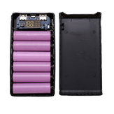Boîtier chargeur de batterie 18650 écran LCD 6 batteries Type-c Power Box Carte mère Chargeur de batterie portable