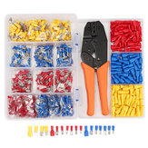 900Pcs Electrical Wire Connectors Terminals with Crimping Plier Assorted Set