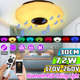 Lampada da soffitto a soffitto dimmerabile RGBW da 72W con controllo remoto Bluetooth dell'applicazione Smart Music