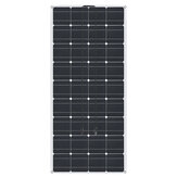18V 100W ПЭТ Sunpower Semi-flexible Солнечная панель Монокристаллический кремний Ламинированная солнечная панель 1180 * 540 * 3 мм