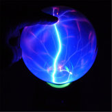 5-Zoll-Musik-Plasma-Ball-Sphärenlicht, kristallartiges Licht, magische Schreibtischlampe, neuartige blaue Beleuchtung, Wohnkultur