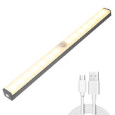 10-36LEDs Under Closet Light Motion Sensor USB Rechargeable Magnetic Strip Lamp
