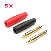 5 pair AMASS 4MM Gold Plated Banana Plug Bullet Connectors Charger Adapters
