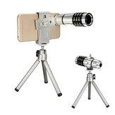 Telescopio ottico lente con zoom a 80 ° con angolo di 80 ° lente con supporto per treppiede in alluminio per Smartphone fotografica