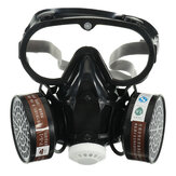 Αναπνευστική μάσκα αερίου Ασφάλεια Χημικό φίλτρο αντι-σκόνης Στρατιωτικό σετ ματιών γυαλιού σετ εργασίας