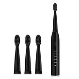 5 Modes Sonic Electric Toothbrush Portable USB Charging Waterproof Vibration Toothbrush With 4 Brush Heads