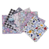 25x25cm 7pcs Sheet Patchwork DIY Sewing Mixed Style Floral Print 100% Cotton Fabric Cloth Material