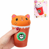 Tasse à café en forme de chat doux et ensoleillé 13.5*8.5CM, jouet animal doux qui remonte lentement, avec emballage
