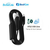 Broadlink HTS2 كبل USB لمستشعر درجة الحرارة والرطوبة ذكي الربط مع RM4 Pro للمنزل الذكي
