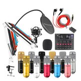 Kit de microphone d'enregistrement sonore à condensateur GAM-800W avec carte son V8 pour l'enregistrement de chant de diffusion radiophonique KTV Karaoke Mic