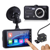 1080P touchscreen auto DVR camera recorder dubbele lens voor en achter HD Dash Cam
