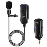 Bakeey UHF Wireless Lavalier Microphone with Lavalier Lapel Mic Transmitter & Receiver for Computer Speaker Phone DSLR Camera