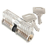 Escolha dentro de cadeado cadeado transparente cadeado picaretas ferramentas para treinamento de serralheiro chave de cobre
