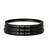 Filtr optyczny UV, ochrona obiektywu 52mm 55mm 58mm 62mm 67mm 72mm 77mm 82mm dla aparatu Canon Nikon