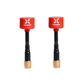 2 sztuk Foxeer Lollipop 5.8G 2.3dBi RHCP Super Mini FPV Antena Czerwony SMA / RP-SMA Dla RC Drone 