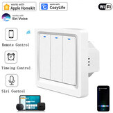Homekit WiFi Smart Light Wandtastschalter für neutrales oder nicht neutrales Line-Fernbedienungs-Work mit Apple HomeKit Siri Voice