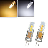 Lâmpada Mini G4 LED Bulbo de Milho 2W 6 SMD 2835 Silicone Crystal Lamp Light DC12V