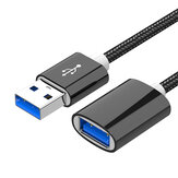 Cable de extensión USB macho a hembra Cable de datos Cable de datos USB3.0 con núcleo de alambre de 0.5M/1M/2M/3M de largo, niquelado y resistente a la oxidación, para computadora, tablet, teclado, impresora y televisor