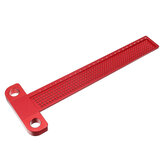 Drillpro Aluminium Alloy T-260 Hole Positioning Metric Measuring Ruler 260mm Precision Marking T-Rule Scriber Ruler Woodworking Tool