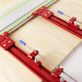 Sistema de guía paralela de aleación de aluminio para cortes repetidos para riel de sierra de seguimiento apto para herramientas de carpintería Festool