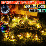 1.65М 3M Светодиодный дворецкий волшебный гирляндный свет на батарейках для Рамадана, вечеринок и домашнего украшения