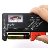 Tester per batterie BT-168 per batterie AA / AAA / C / D / 9V / 1.5V. Misuratore universale per batterie a bottone con indicatore codificato a colori