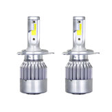 2pcs 12V/24V C6 LED Bulb H1/H4/H7/H11/9005/9006 White Headlights 72W 7200Lm COB Headlamp Auto Fog Light Lamp Bulb