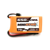 CNHL MiniStar 650mAh 14.8V 4S 70C Lipo Battery XT30U Plug for 3 Inch FPV RC Drone