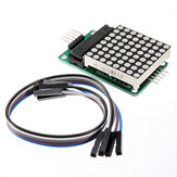 5 stk MAX7219 punktmatrixmodul MCU LED-kontrollmodulsett Geekcreit for Arduino - produkter som fungerer med offisielle Arduino-boards