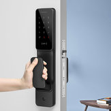 XIAOMI MIJIA Ev Akıllı Mi Kapı Dokunmatik Elektronik Kilit Canlı Parmak İzi Kilidi İt-Çek Türü Siyah