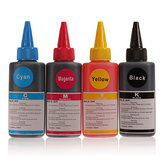 100ML Universal 4 Colors Refill Printer Ink For HP Canon Lexmark Epson Dell Brother Inkjet Printer 