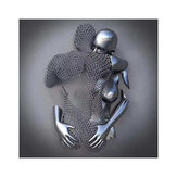 1pcs Unframed Canvas Metal Figure Statue Wall Art for Living Room Bedroom Painting Decor