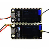 Scheda di sviluppo modulo ESP-32 LILYGO® TTGO CH9102X QFN28 LORA32 868MHz/915MHz ESP32 LoRa OLED da 0,96 pollici con display blu Bluetooth WIFI con antenna, confezione da 2 pezzi