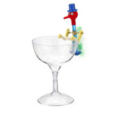 Neuartiger Dippy Trinkvogel mit Plastikglas